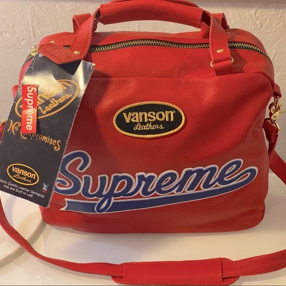SUPREME x VANSON LEATHER–SPIDER WEB BAG - DISCONTINUED - Picture 5 of 12